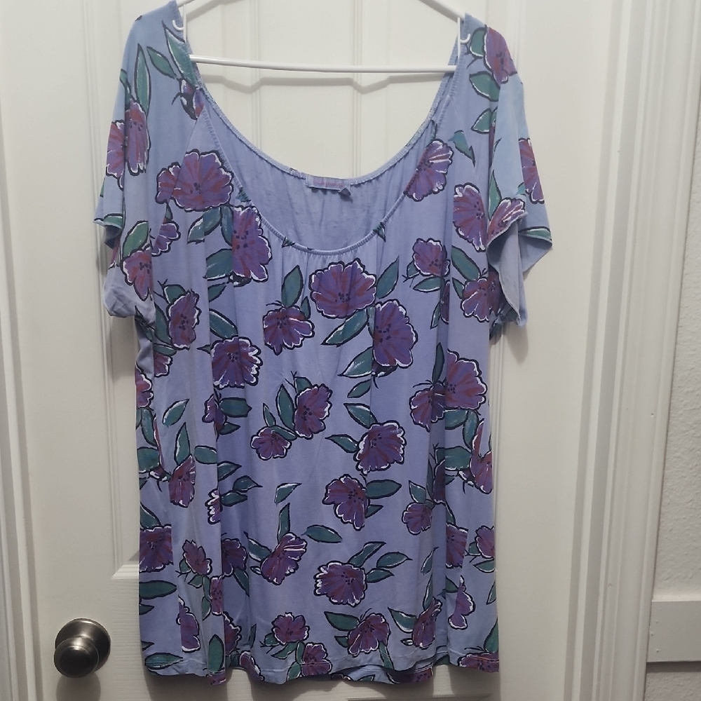 Floral Purple Women's Top